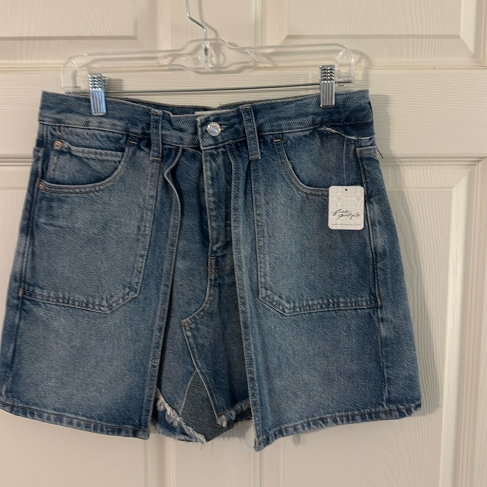 Free People “We the Free” denim mini skirt